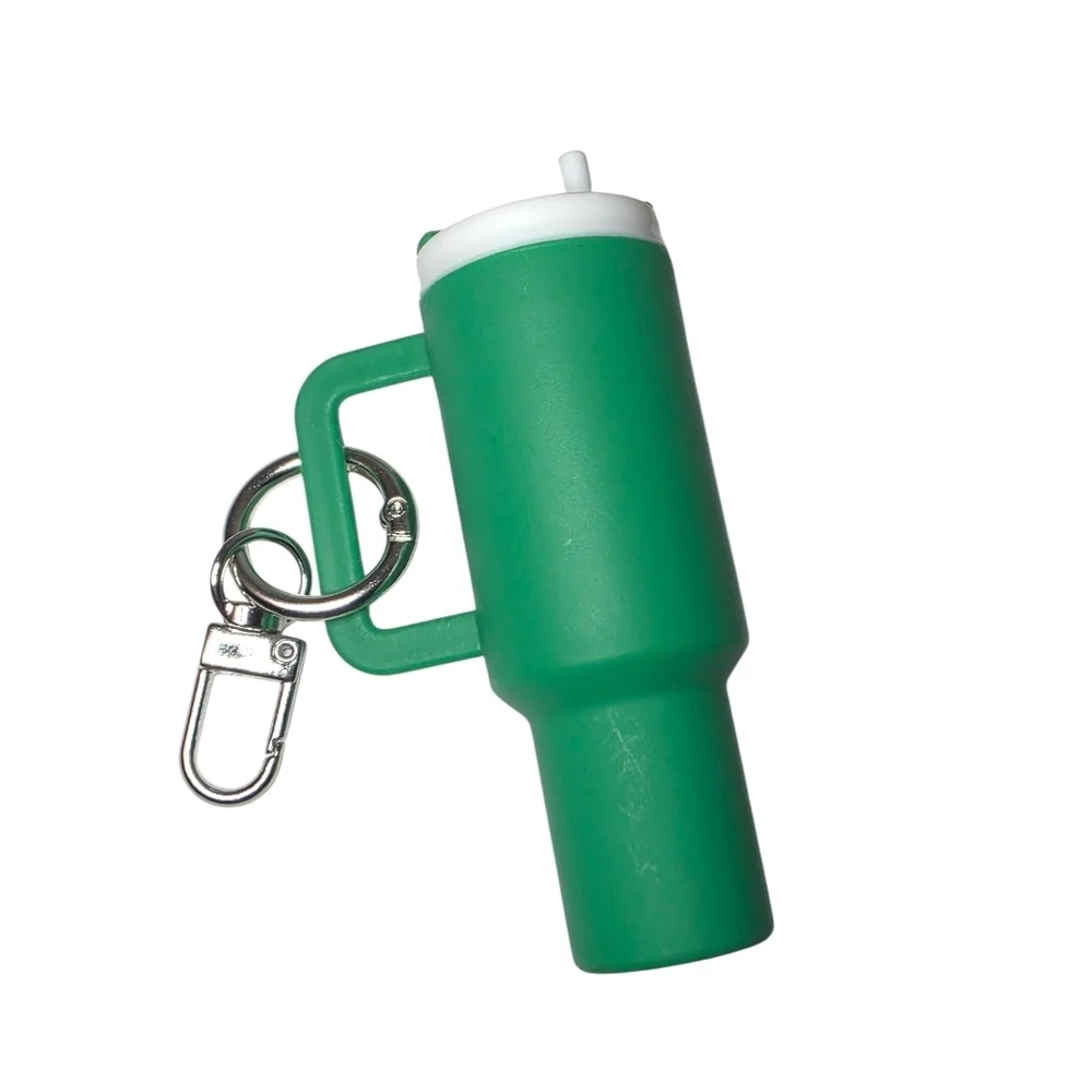 Mini Tumbler Cup Cute Stanley Style Bag Charm Kelly Green